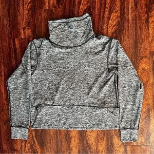 Lululemon **Heathered Black** Ready to Rulu Fleece Pullover Size 2